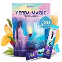 Yerba Magic – Yerba Mate Tea Instant Powder Super Drink with Nootropics, Prebiotics & Probiotics – Clean Energy, Mental Clarity & Gut Wellness | Low Sugar, Natural Caffeine
