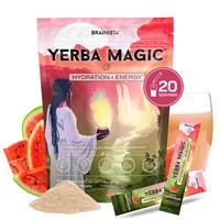 Yerba Magic – Yerba Mate Tea Instant Powder Super Drink with Nootropics, Prebiotics & Probiotics – Clean Energy, Mental Clarity & Gut Wellness | Low Sugar, Natural Caffeine