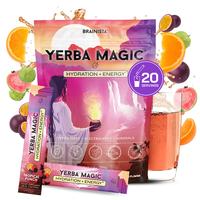 Yerba Magic – Yerba Mate Tea Instant Powder Super Drink with Nootropics, Prebiotics & Probiotics – Clean Energy, Mental Clarity & Gut Wellness | Low Sugar, Natural Caffeine