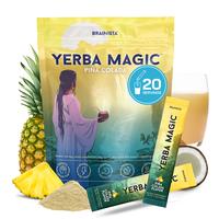 Yerba Magic – Yerba Mate Tea Instant Powder Super Drink with Nootropics, Prebiotics & Probiotics – Clean Energy, Mental Clarity & Gut Wellness | Low Sugar, Natural Caffeine